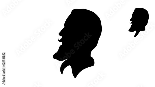 Claudio Monteverdi silhouette