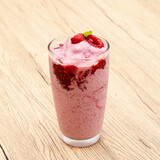 Mix berries smoothie drink. strawberry, blueberry, raspberry