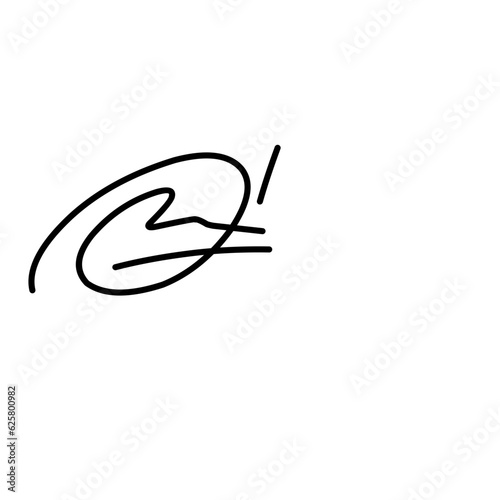 Signature fictitious Autograph