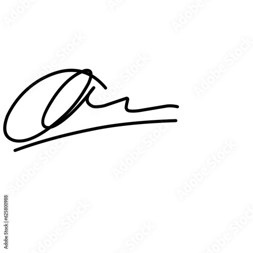 Signature fictitious Autograph