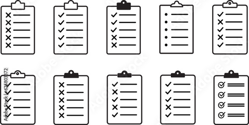 Quality Control Checklist Thin Line Icon