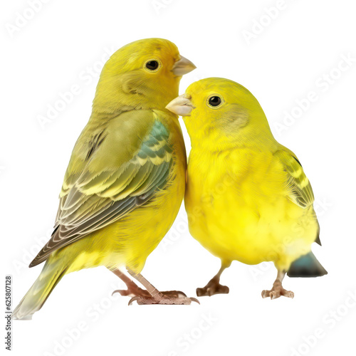 Papier peint two yellow canary