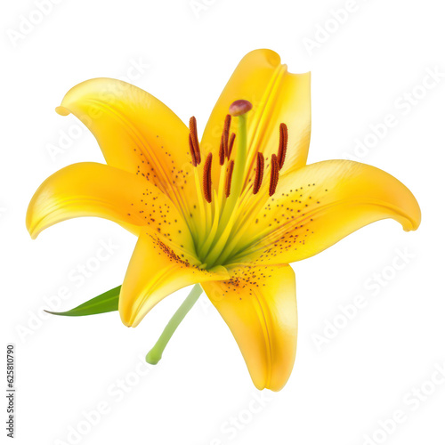 yellow lilly flower