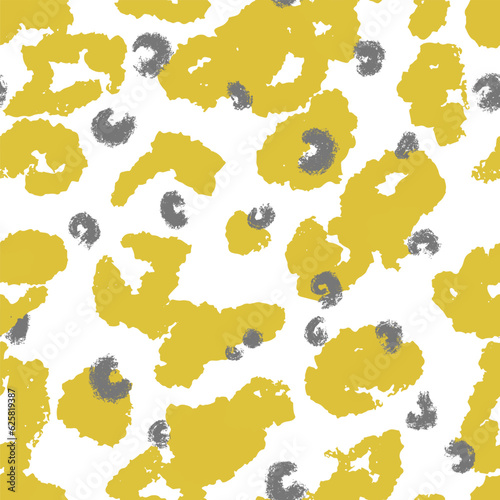 Abstract animalistic print with spots pattern