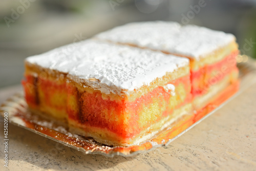 Detail of traditional italian diplomatic cake