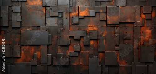 abstract background of metal texture surface, Generative  photo