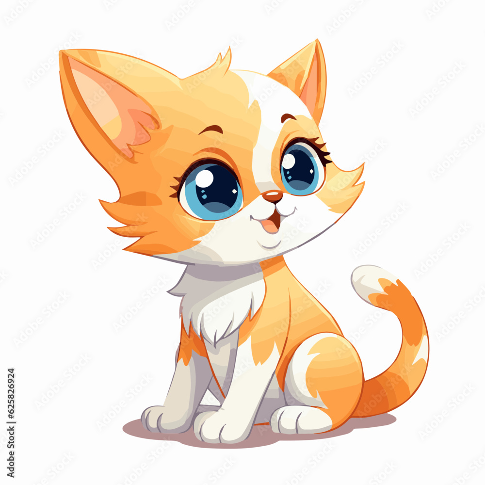 cat cartoon clipart vector white background cat cartoon clipart vector white background