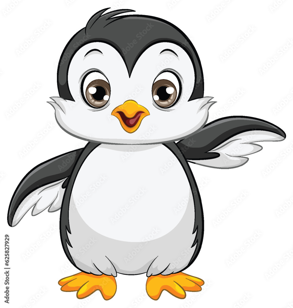Fototapeta premium Cute Baby Penguin