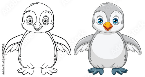 Cute Baby Penguin Cartoon
