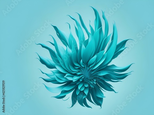 blue flower background Ganerated ai