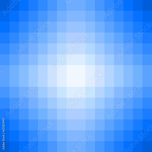 Abstraktes Mosaik Muster mit Farbverlauf blau