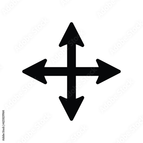 Four arrow icon design template vector isolated illustration