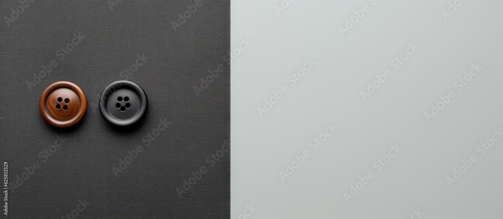 Photo of a table with buttons on it, offering plenty of space for creative copy with copy space Photo of a table with buttons on it, offering plenty of space for creative copy with copy space