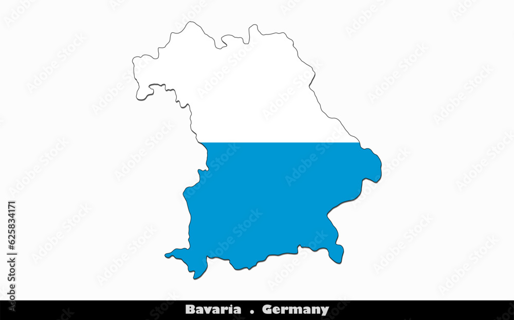 Bavaria Flag -  States of Germany (EPS)