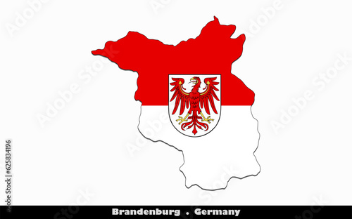 Brandenburg Flag -  States of Germany (EPS)