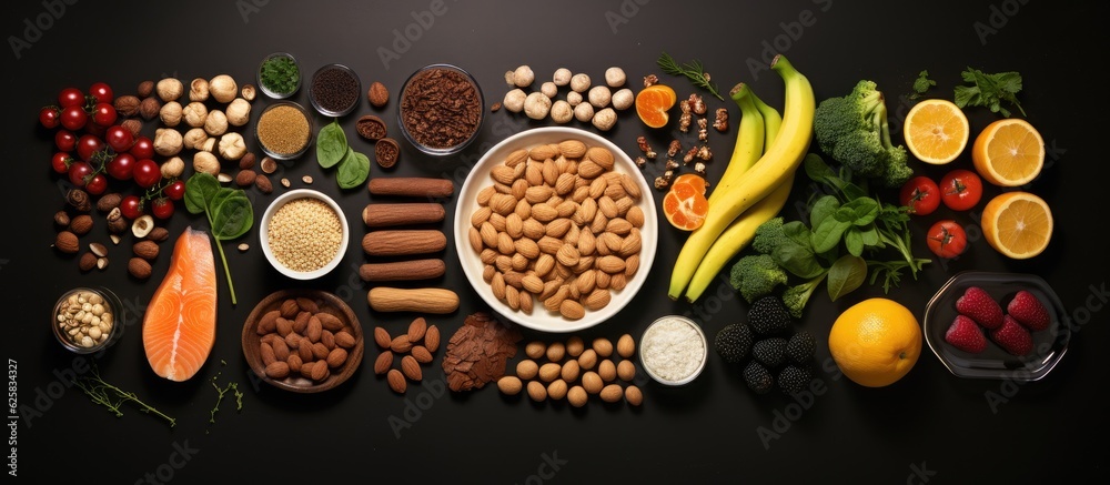 Photo of a variety of delicious dishes arranged on a table with copy space Photo of a variety of delicious dishes arranged on a table with copy space