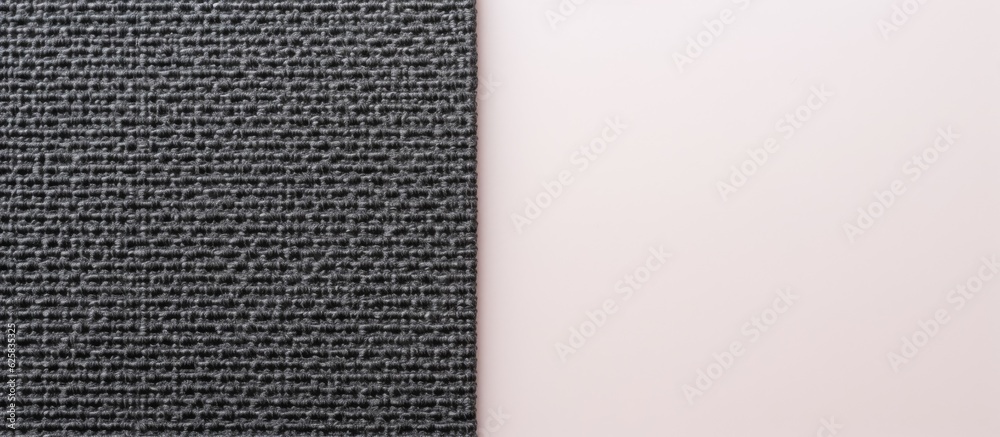 Fototapeta premium Photo of a black and white tie on a clean white background with copy space