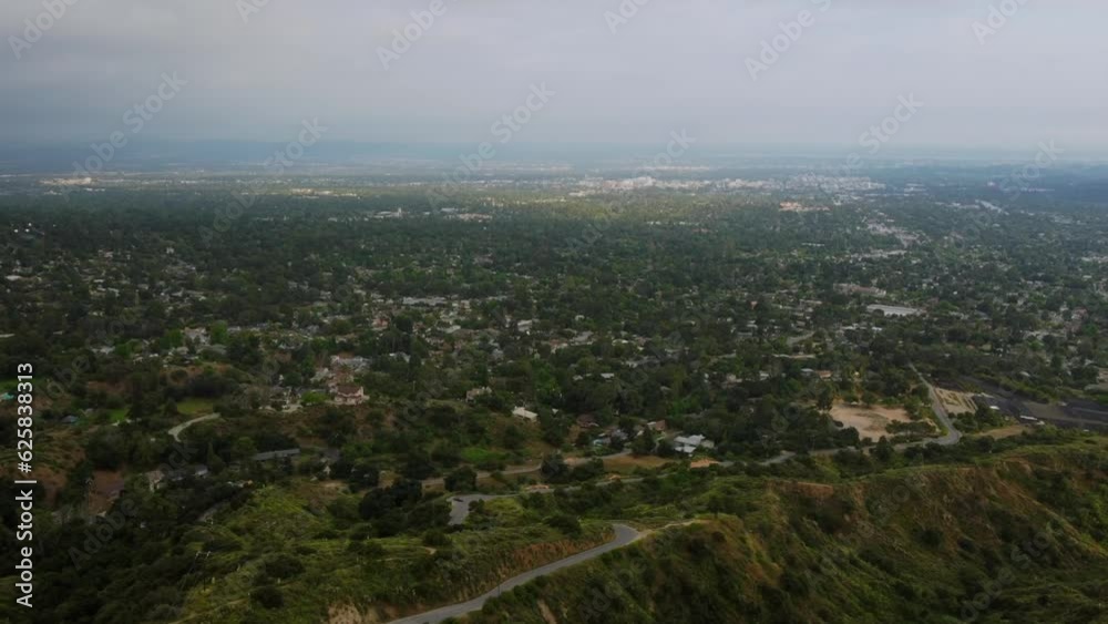 Aerial View of Pasadena and San Gabriel Valley, Los Angeles County, California Aerial View of Pasadena and San Gabriel Valley, Los Angeles County, California