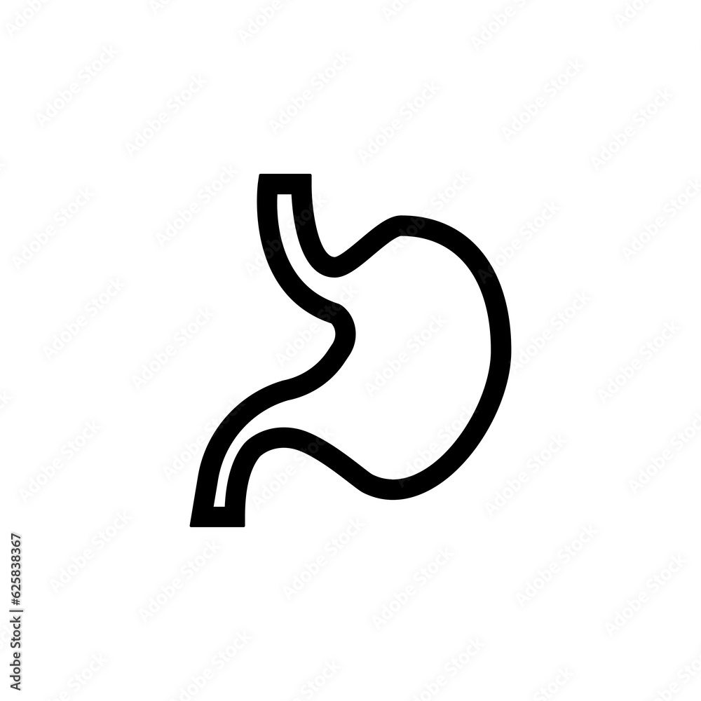 Hull icon with stroke style, white background Hull icon with stroke style, white background