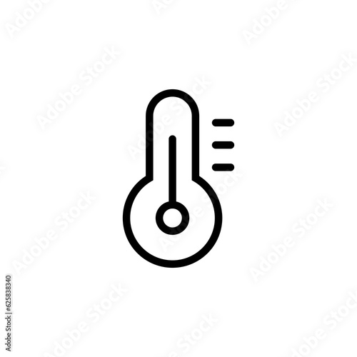 Heat temperature icon in stroke style, medical icon