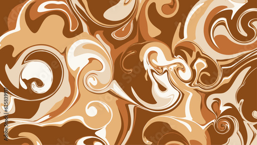 濃い茶色のマーブル模様