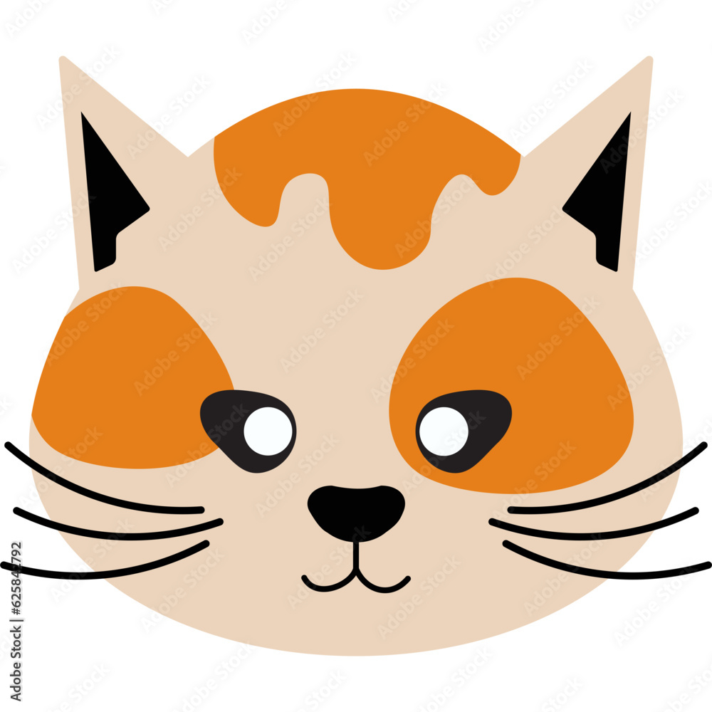 Cat Face Illustration