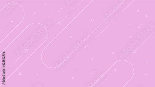 Modern Abstract Background with Diagonal Lines Retro Memphis and Light Purple Color