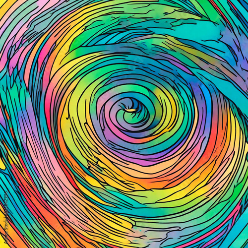 Abstract Spiral Twirl Background