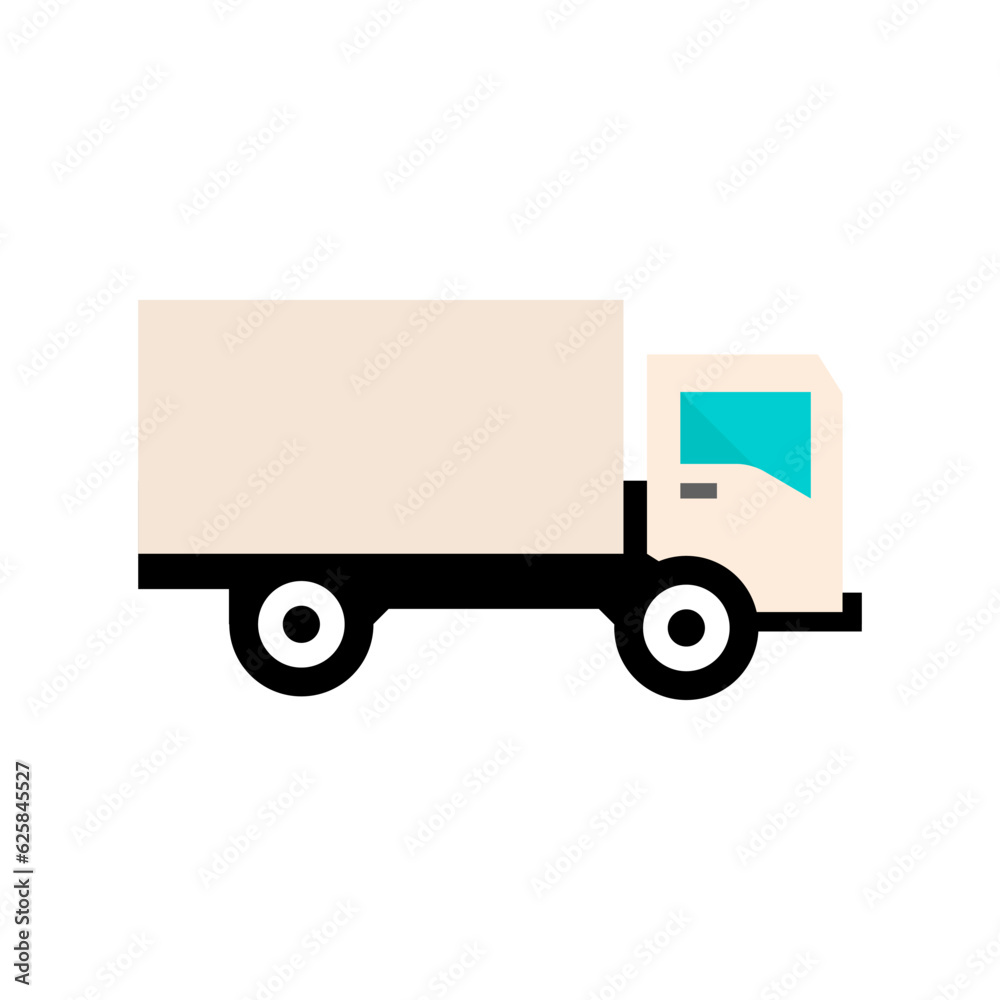 Delivery truck icon vector illustration. Silhouette shipping truck pictogram colored. Simple flat isolated symbol for logo, interface elements, app, ads, banner, web, dev, ui, ux. Vector EPS 10. Delivery truck icon vector illustration. Silhouette shipping truck pictogram colored. Simple flat isolated symbol for logo, interface elements, app, ads, banner, web, dev, ui, ux. Vector EPS 10.