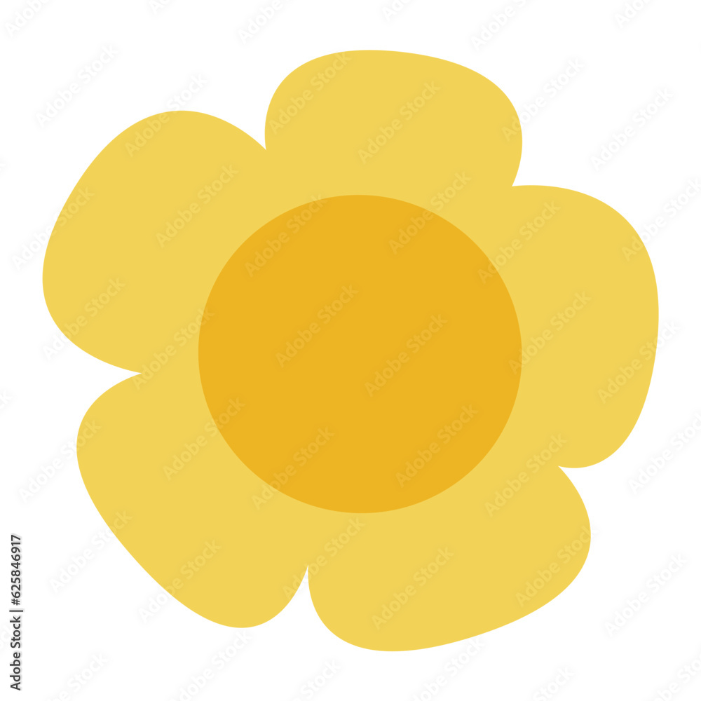 Cute Impasto Tulip Flower icon vector illustration asset element Cute Impasto Tulip Flower icon vector illustration asset element