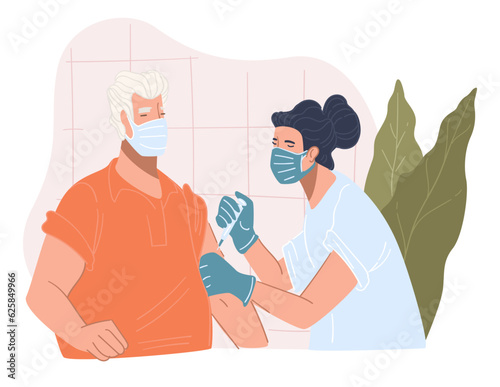 Vaccination and medical care, coronavirus cure