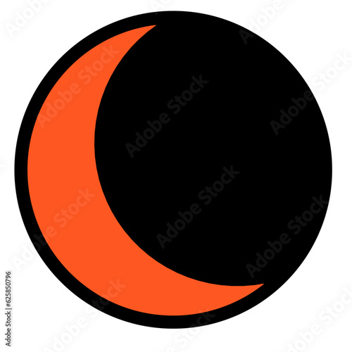 crescent eclipse icon 