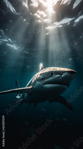 shark in the sea