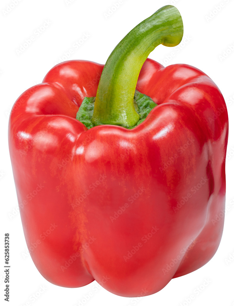 Red Sweet Bell pepper isolated on white background. Sweet pepper isolated on a white background PNG File. Red Sweet Bell pepper isolated on white background. Sweet pepper isolated on a white background PNG File.