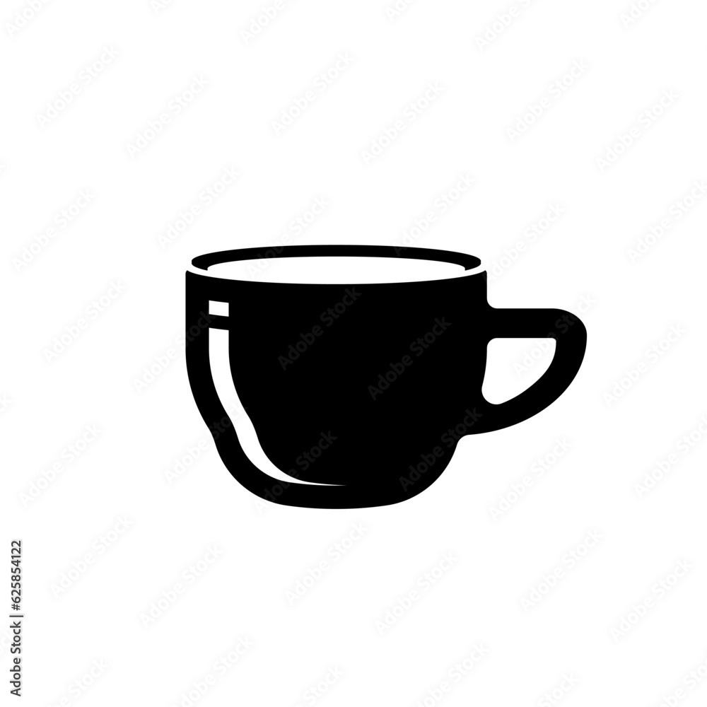 Cup Coffee Icon. Beverage Symbol - Vector.