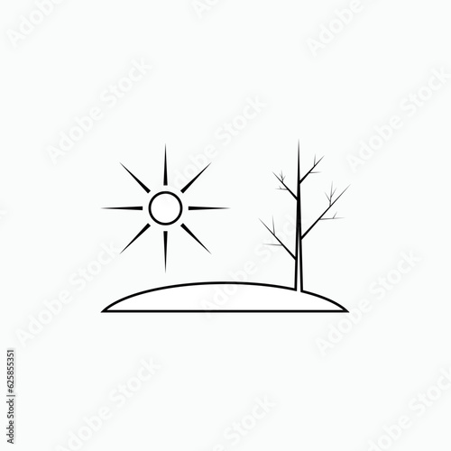 Drought Icon. No Water Symbol - Vector.