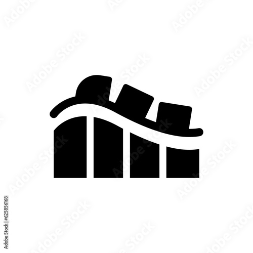 Roller coaster icon