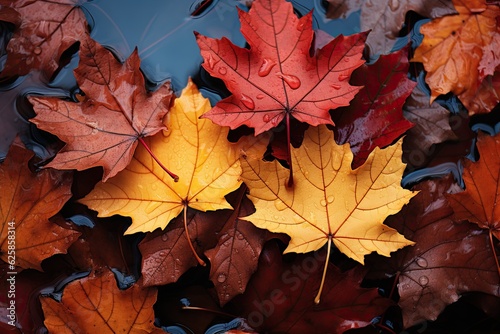 Autumn landscape in the park. Beautiful autumn landscape with colorful tree