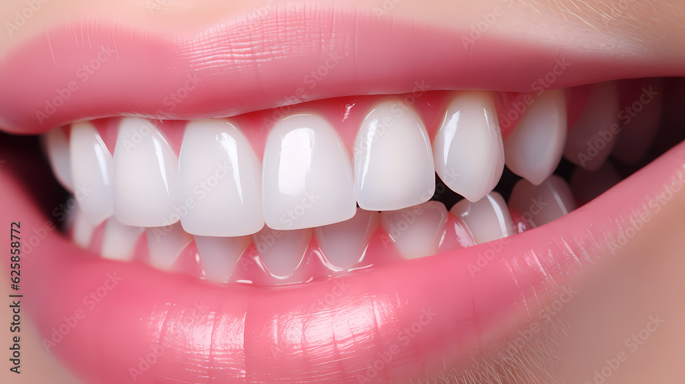 Fototapeta premium Concept of healthy teeth.Generative AI