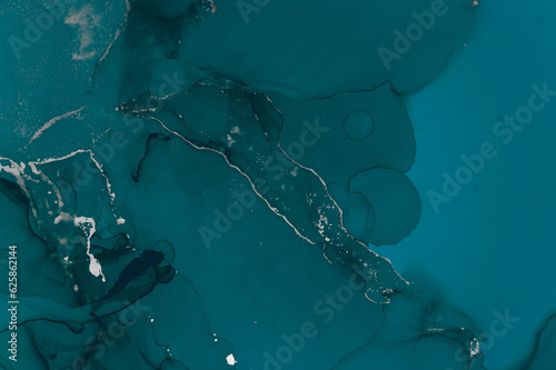 Watercolor Ocean Abstract. Alcohol Inks Abstract