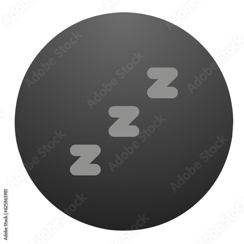 zzz sleep icon, snore icon, sleep icon button