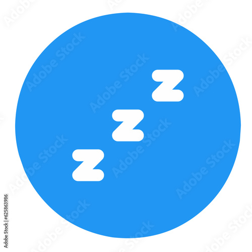 zzz sleep icon, snore icon, sleep icon button