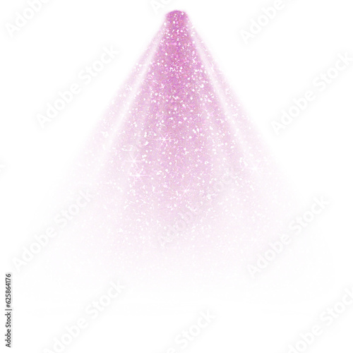 Pink glitter Spotlight flat empty scene. Stage spotlight. Show stage light effect. Design for decorating,background, wallpaper, illustration