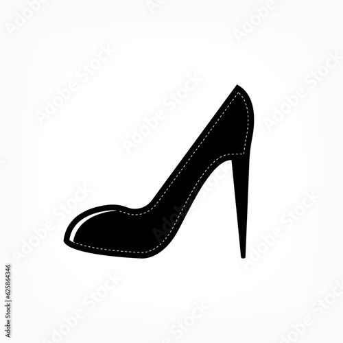 Lady Shoes Icon. Lady Highheel, Fashion Element Symbol - Vector.