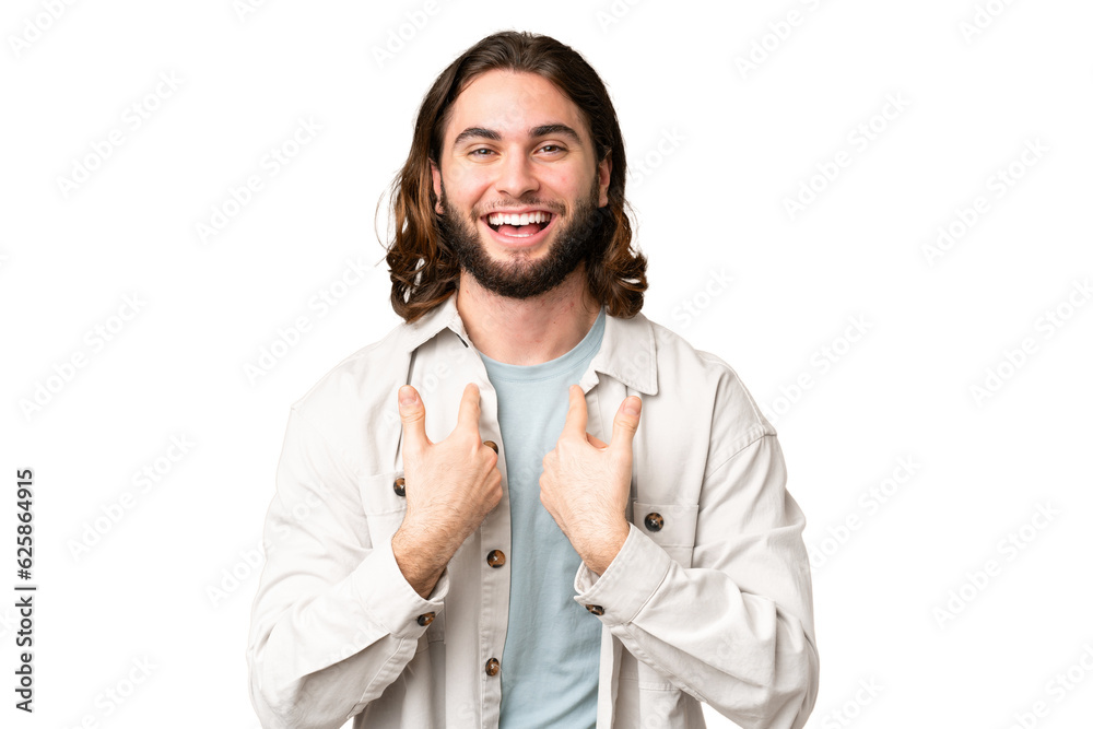 Young handsome man over isolated chroma key background with surprise facial expression Young handsome man over isolated chroma key background with surprise facial expression