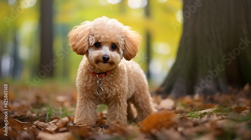 Beautiful Cute Smiling Poodle - Generative AI