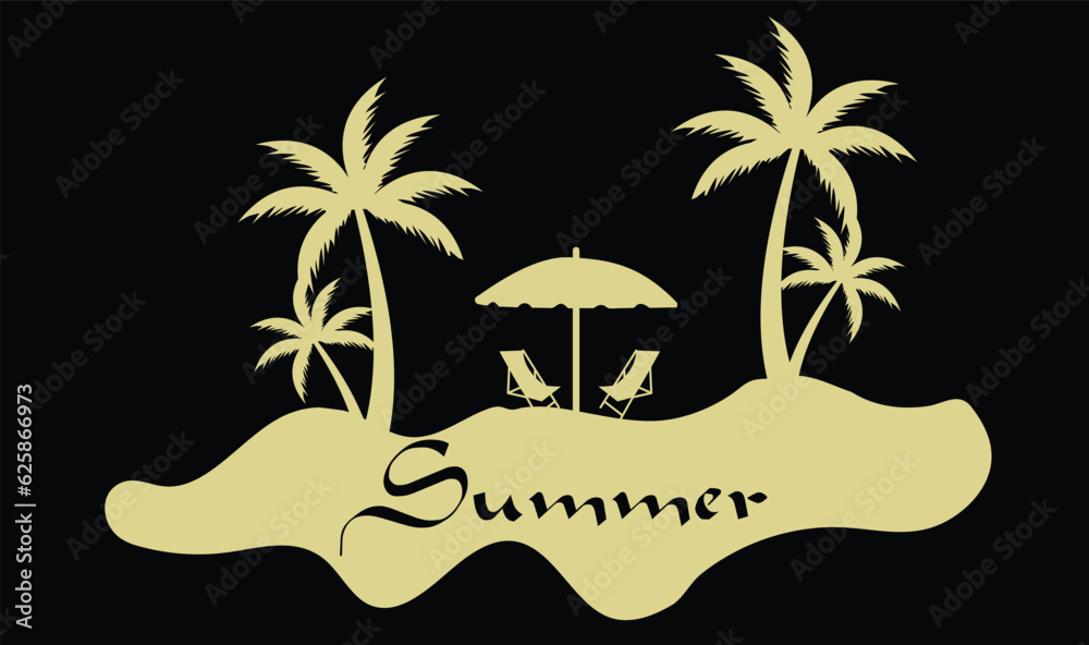 Obraz premium Summer T shirt design