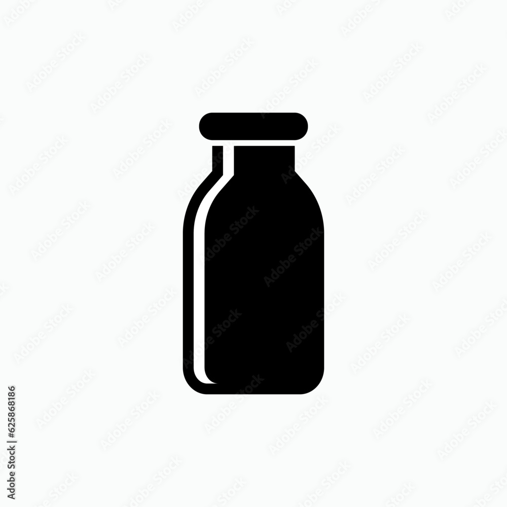 Milk Bottles Icon. Dairy Symbol - Vector. Milk Bottles Icon. Dairy Symbol - Vector.