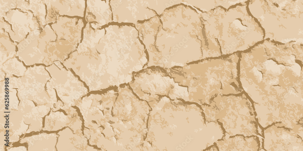 Dry soil vector background Dry soil vector background