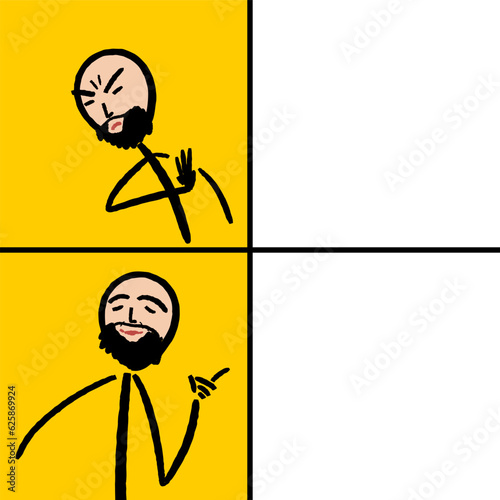 Reaction meme comic template